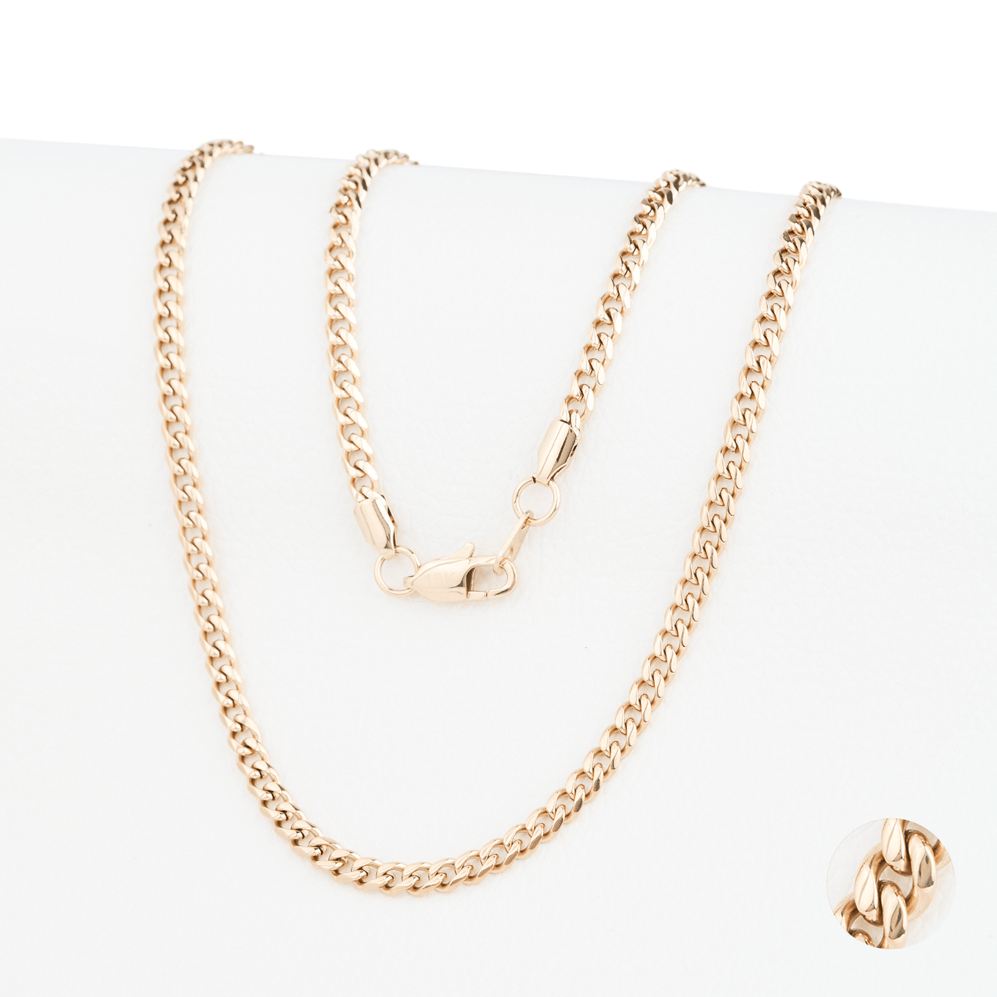 Cadena Cubana Oro Laminado 18k