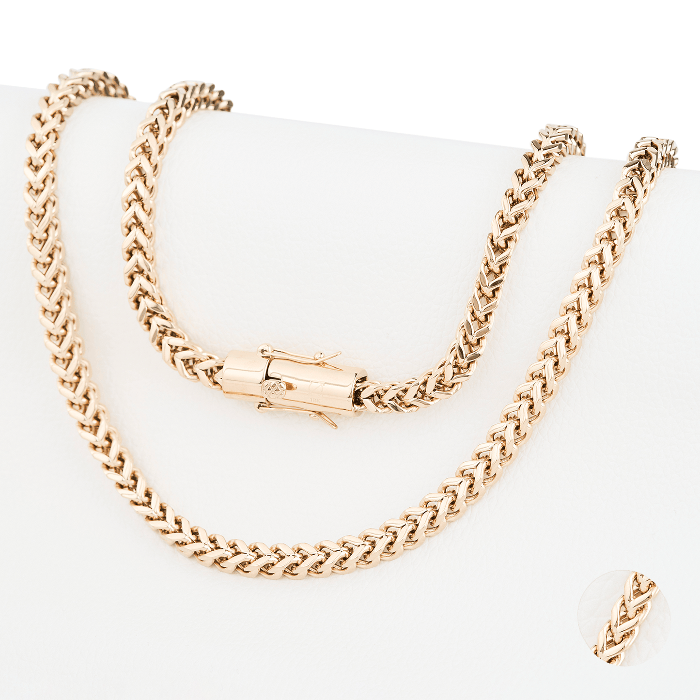 Cadena Espiga Oro Laminado 18k