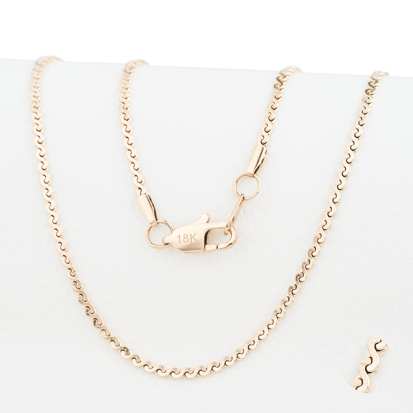 Cadenas Mujer Espiral Oro Laminado 18k