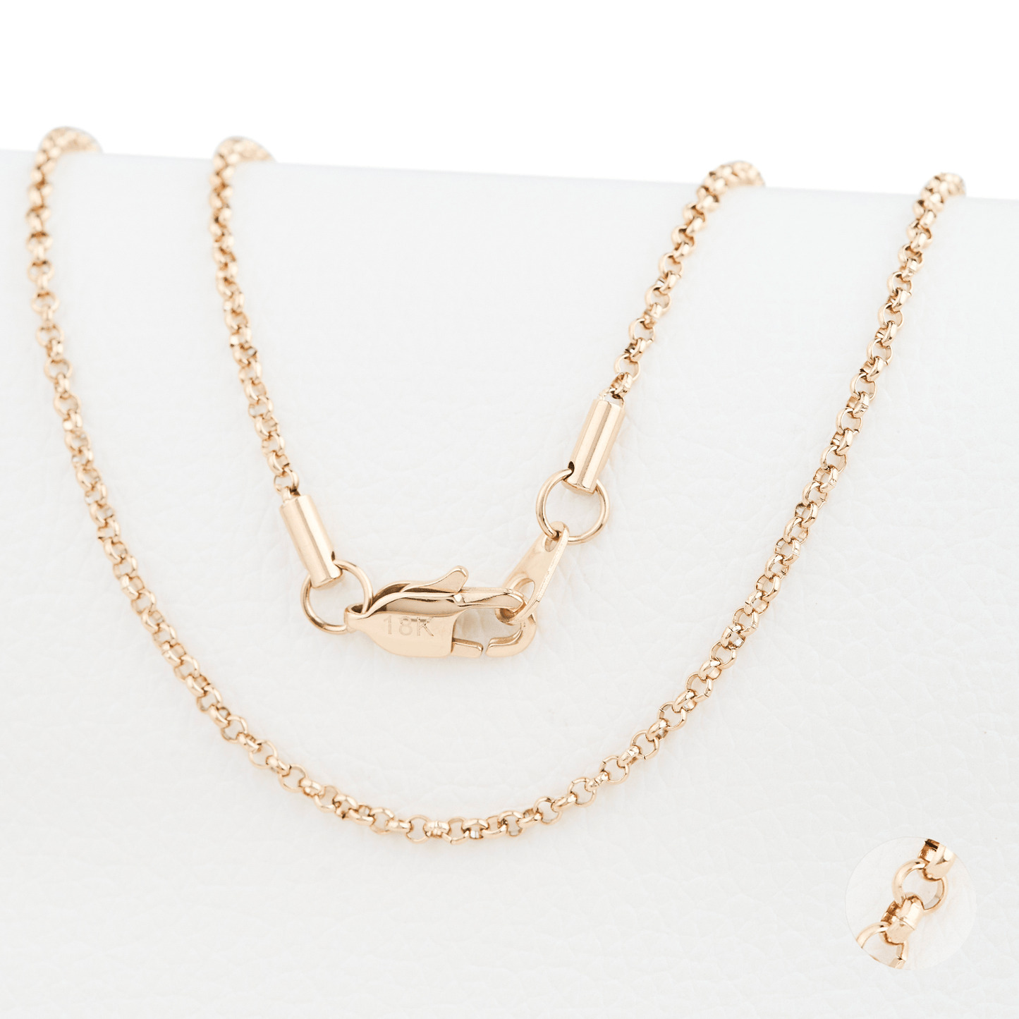 Cadena Rolo Oro Laminado 18k