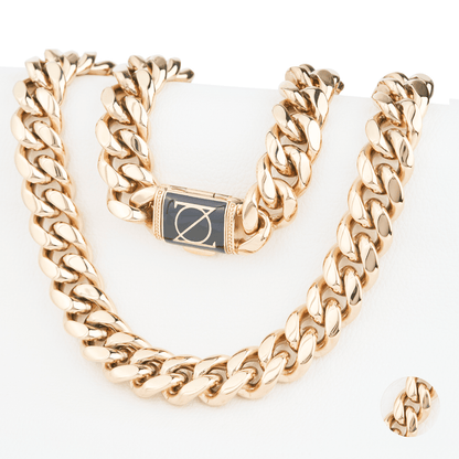 Cadena Cubana Oro Laminado 18k