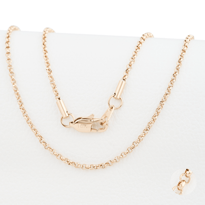 Cadena Rolo Oro Laminado 18k