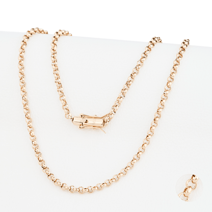 Cadena Rolo Oro Laminado 18k