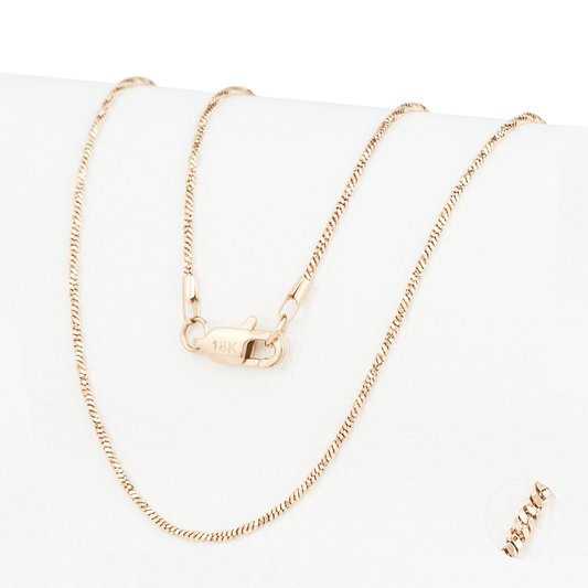 Cadena Mujer Singapur Oro Laminado 18k